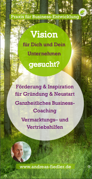 Der Flyer zum Coaching für Selbständige in Potsdam & Berlin